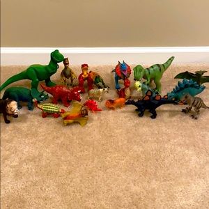 Assorted dinosaur toys